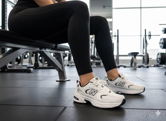 New balance 530 (ابيض مع اسود)