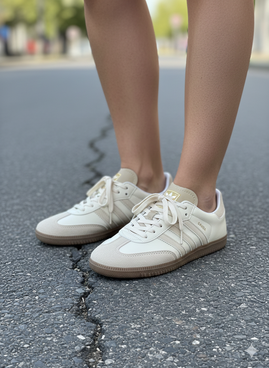 Adidas samba (بيج جلد )