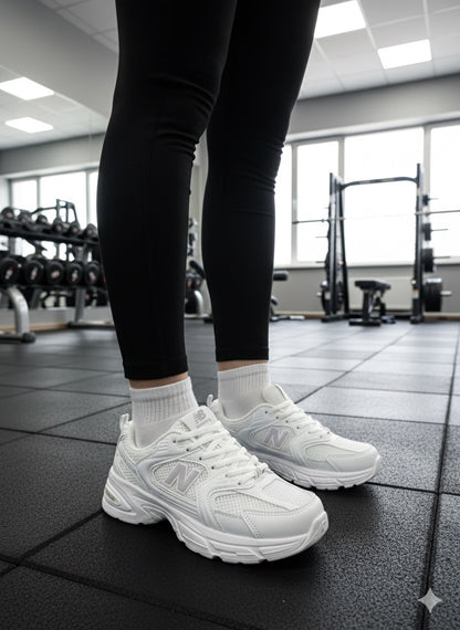 New balance 530 (ابيض سادة)