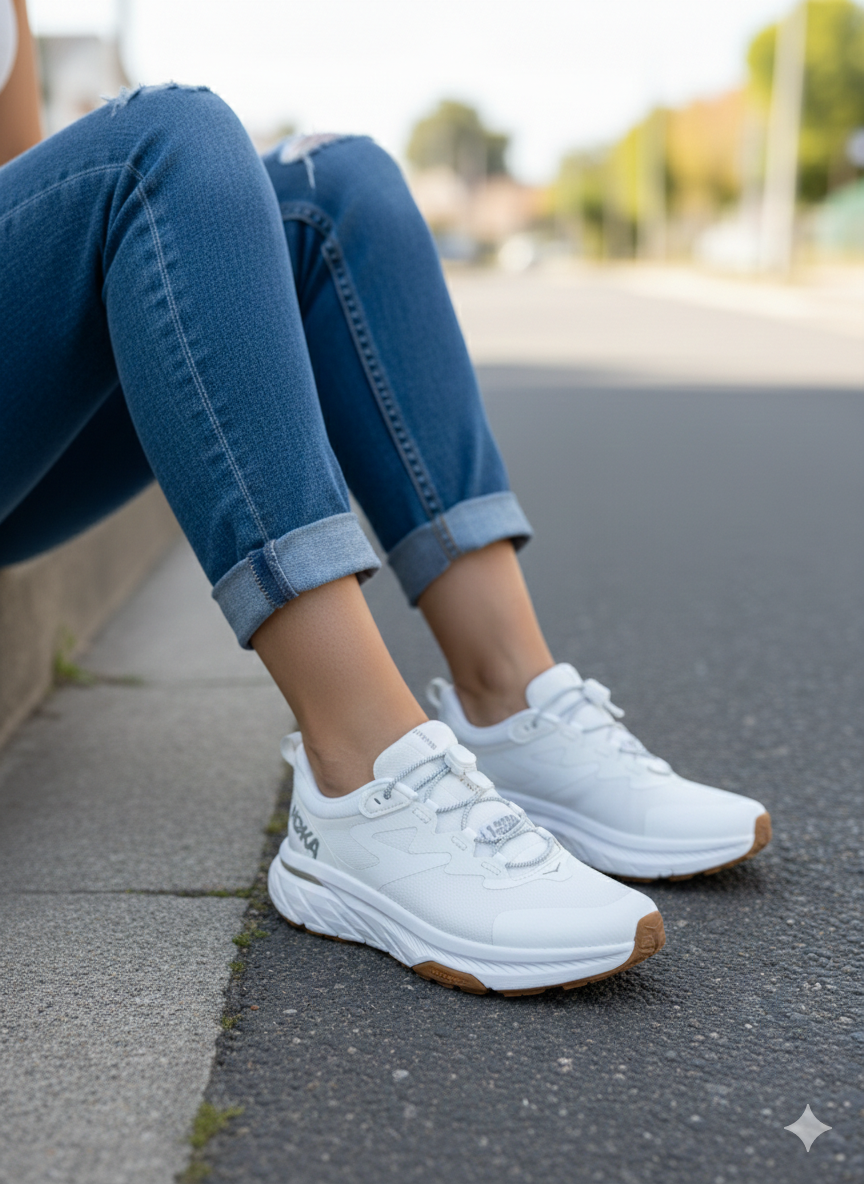 Hoka (ابيض سادة)