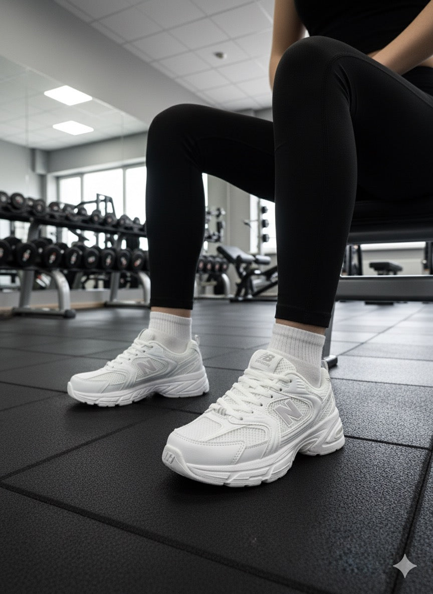 New balance 530 (ابيض سادة)